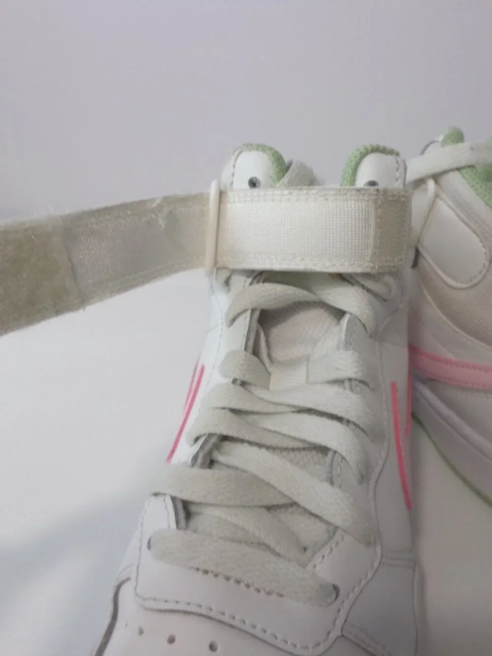 Nike Court Borough Mid 2 (GS) White Pink Green Glaze CD7782-111 Youths Size 3.5Y